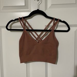 Aerie seamless strappy bralette (pack of 2!)